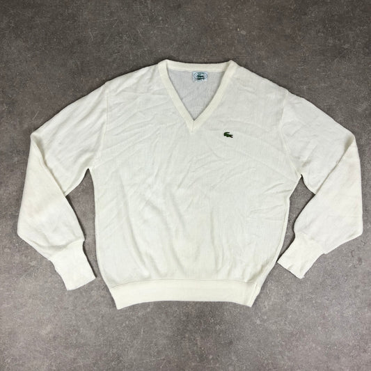 Vintage Lacoste V-Neck Sweater (XL)