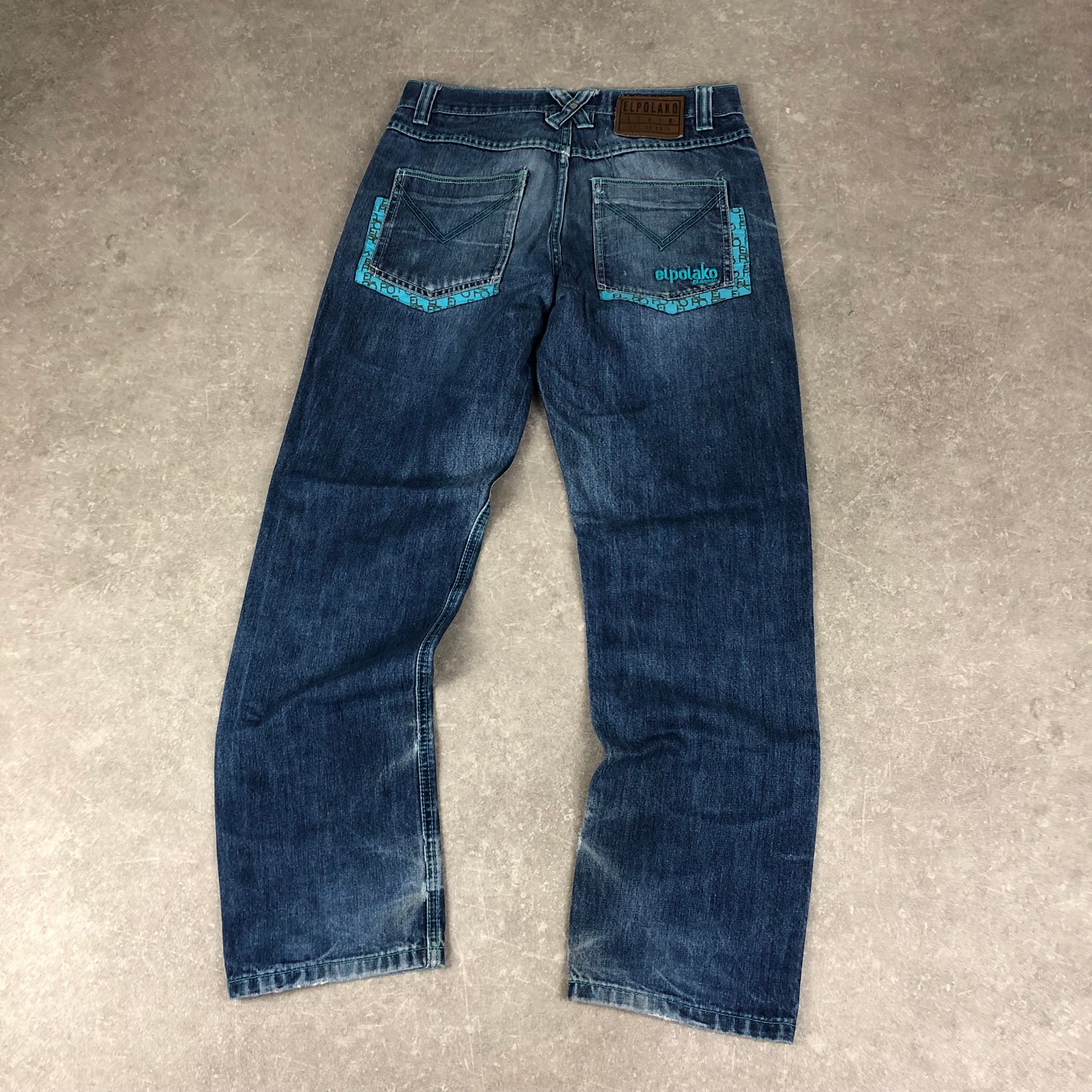 Embroidered Baggy Jeans (M)