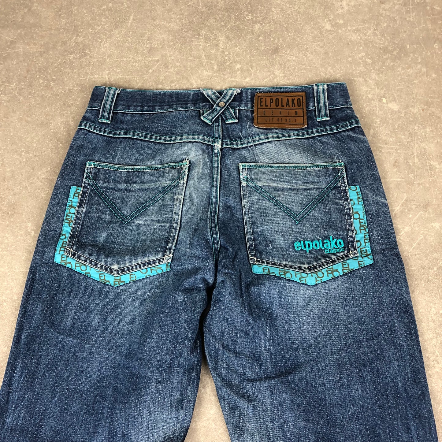 Embroidered Baggy Jeans (M)