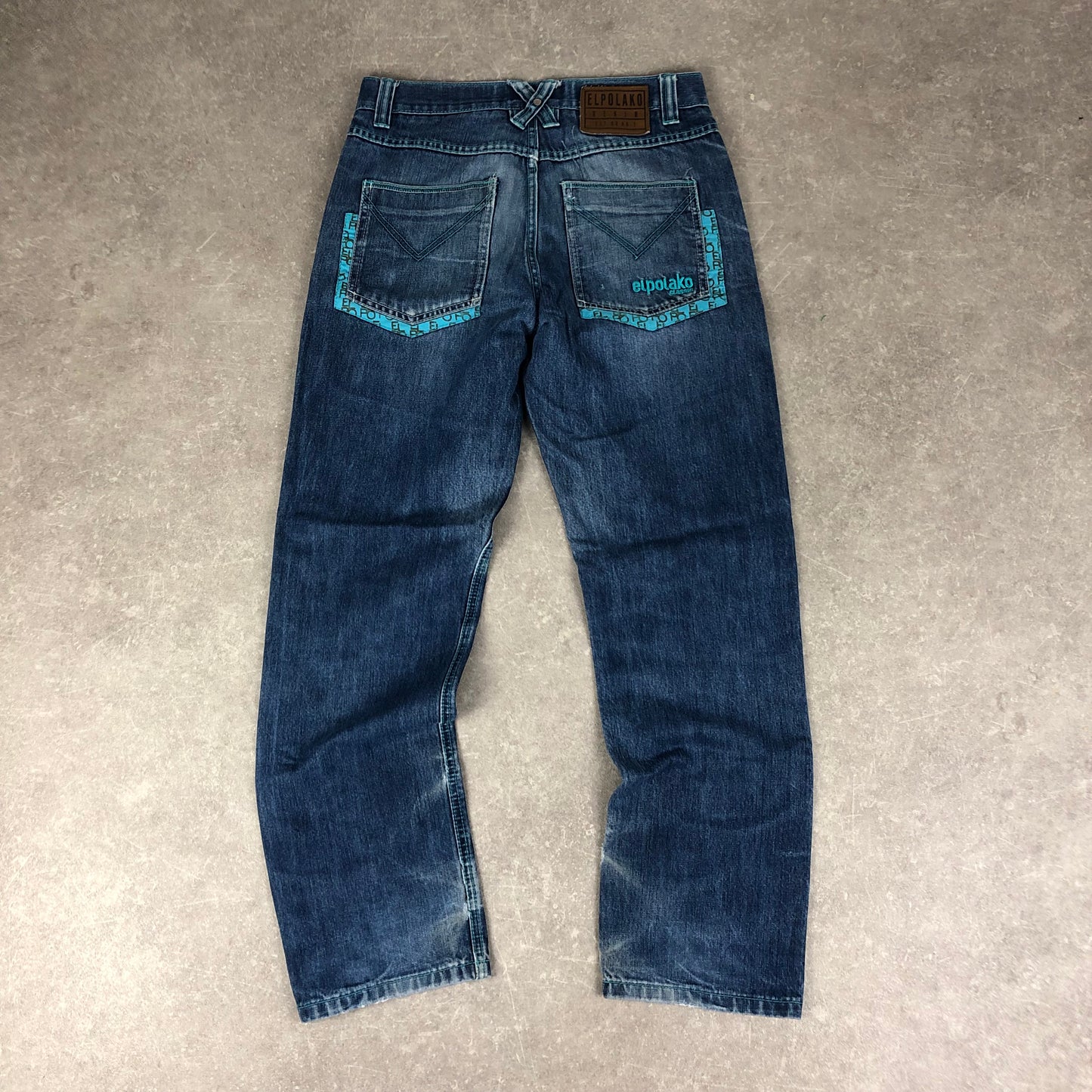 Embroidered Baggy Jeans (M)