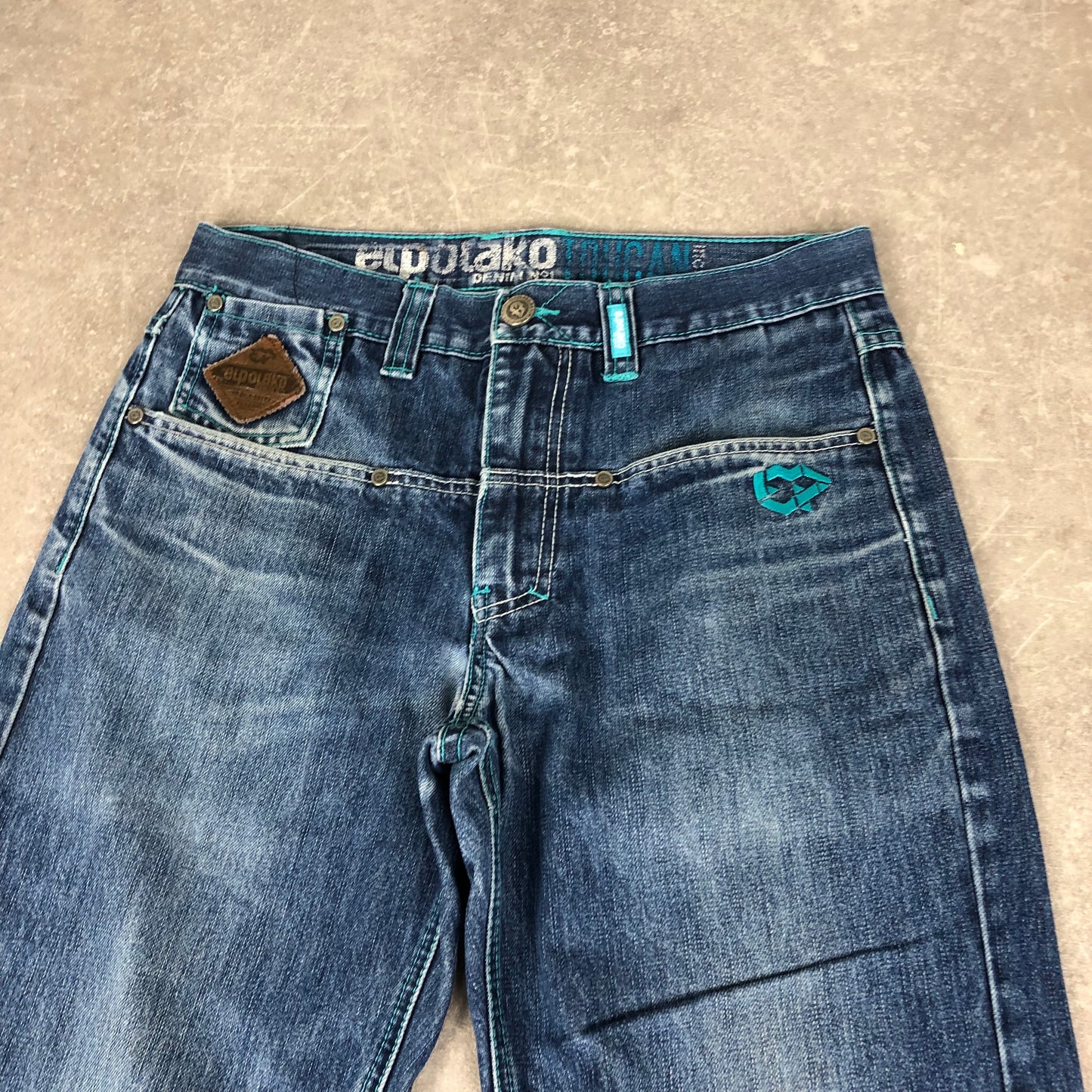 Embroidered Baggy Jeans (M)